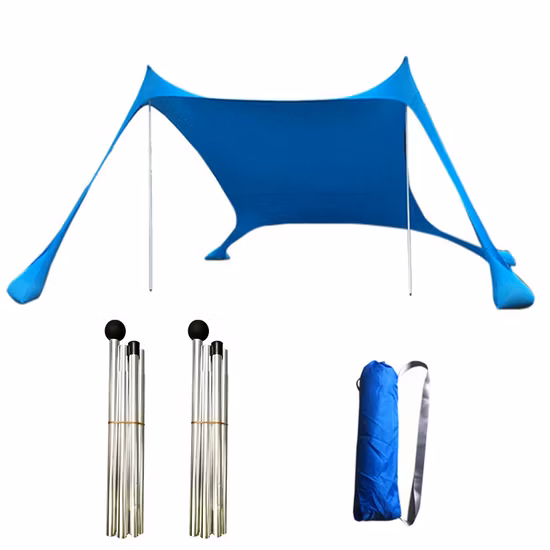The Premium Seaside Beach Cabana Pacific Play Tents Large Size Beach Canopy Sun Shelter with Side Curtains